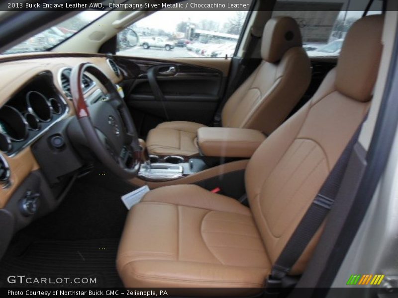 Champagne Silver Metallic / Choccachino Leather 2013 Buick Enclave Leather AWD