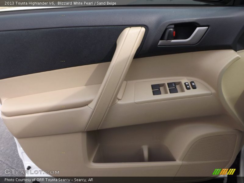 Blizzard White Pearl / Sand Beige 2013 Toyota Highlander V6