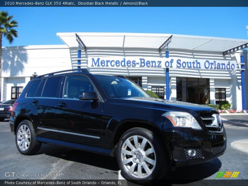 Obsidian Black Metallic / Almond/Black 2010 Mercedes-Benz GLK 350 4Matic