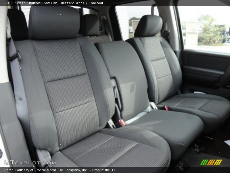 Blizzard White / Charcoal 2012 Nissan Titan SV Crew Cab