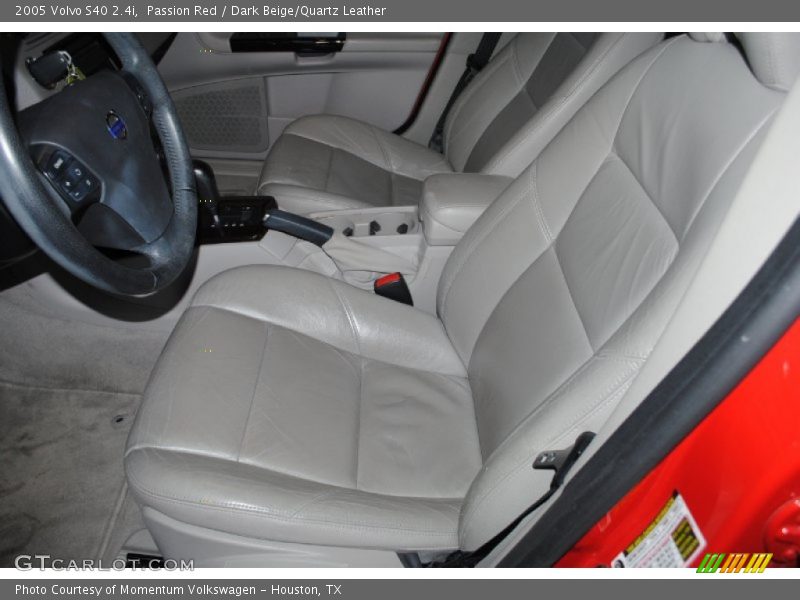 Passion Red / Dark Beige/Quartz Leather 2005 Volvo S40 2.4i