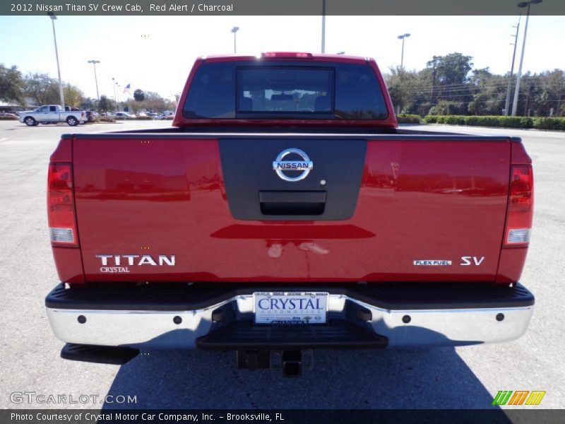 Red Alert / Charcoal 2012 Nissan Titan SV Crew Cab