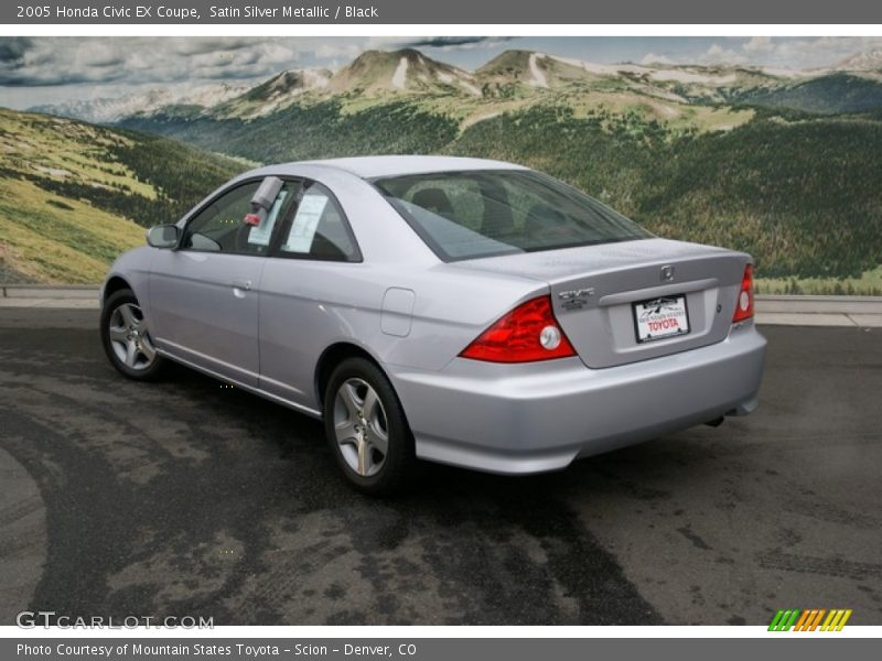 Satin Silver Metallic / Black 2005 Honda Civic EX Coupe