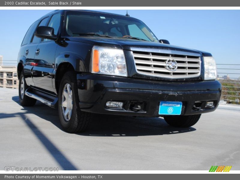 Sable Black / Shale 2003 Cadillac Escalade