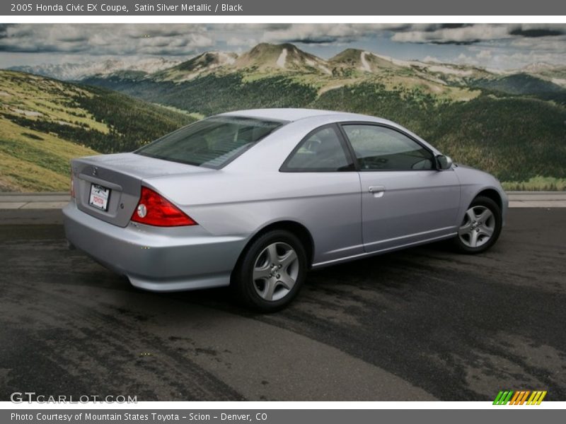 Satin Silver Metallic / Black 2005 Honda Civic EX Coupe