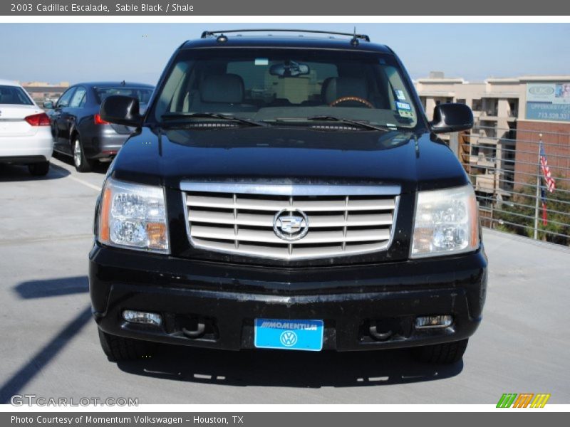 Sable Black / Shale 2003 Cadillac Escalade