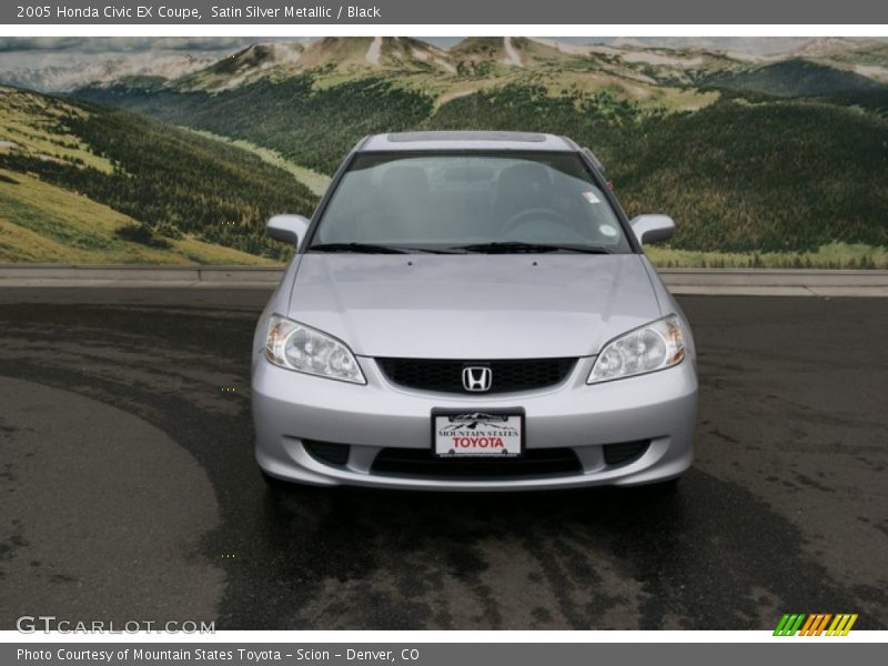 Satin Silver Metallic / Black 2005 Honda Civic EX Coupe