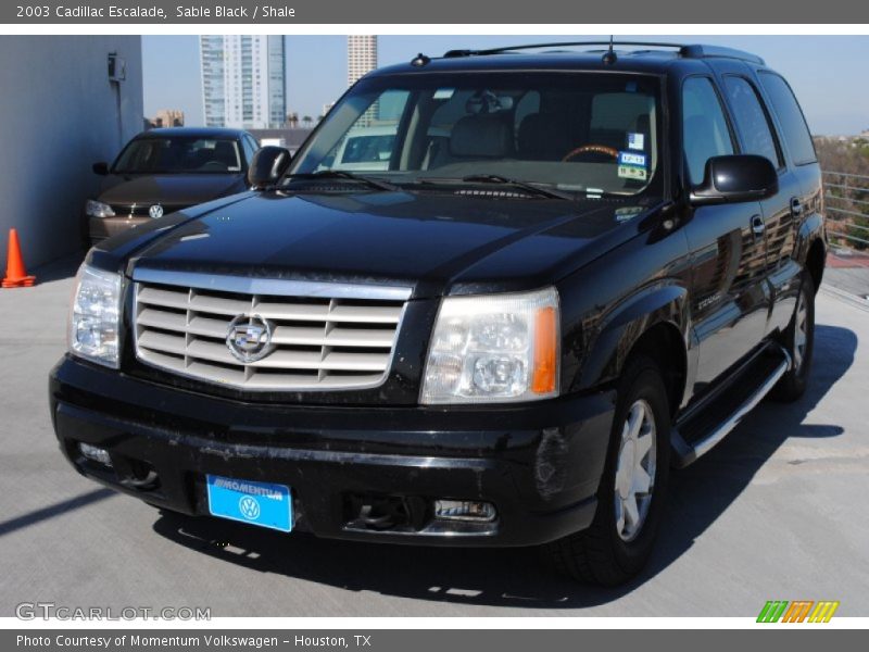 Sable Black / Shale 2003 Cadillac Escalade