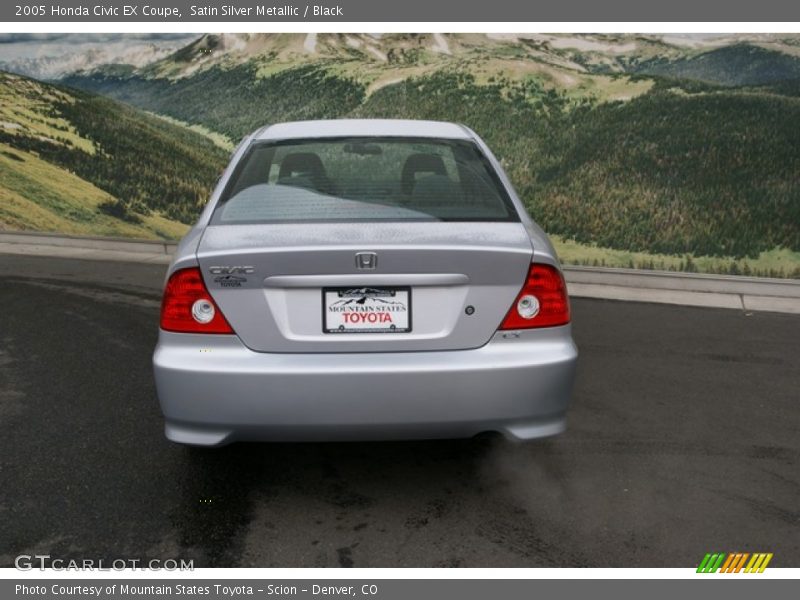 Satin Silver Metallic / Black 2005 Honda Civic EX Coupe