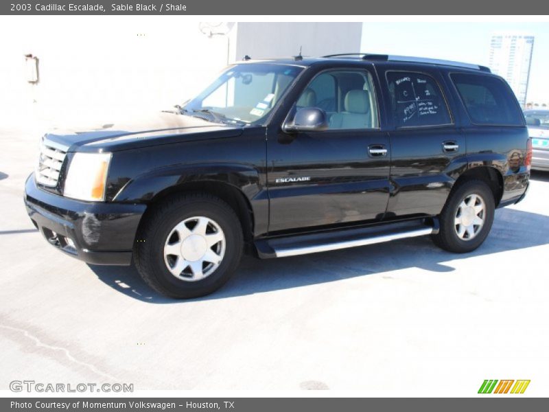 Sable Black / Shale 2003 Cadillac Escalade