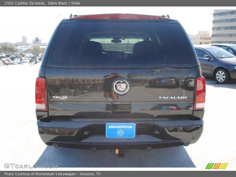 Sable Black / Shale 2003 Cadillac Escalade