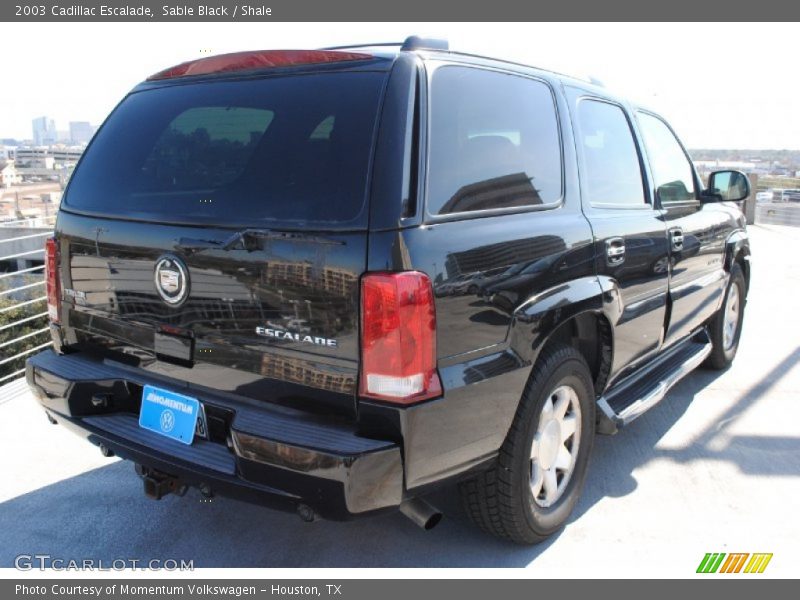 Sable Black / Shale 2003 Cadillac Escalade