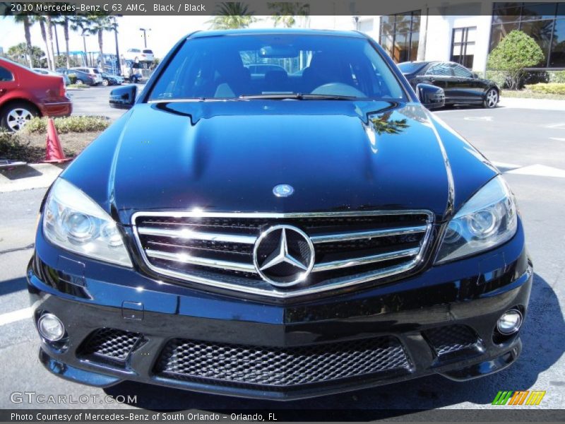 Black / Black 2010 Mercedes-Benz C 63 AMG