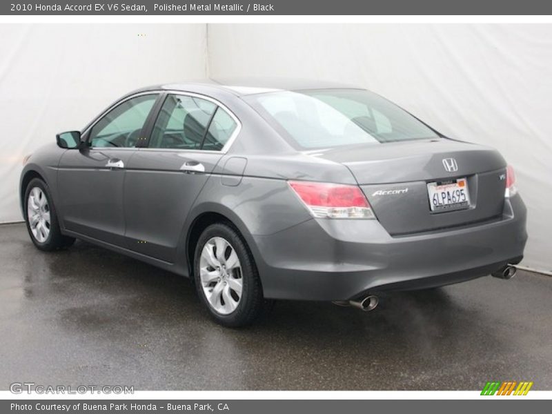 Polished Metal Metallic / Black 2010 Honda Accord EX V6 Sedan