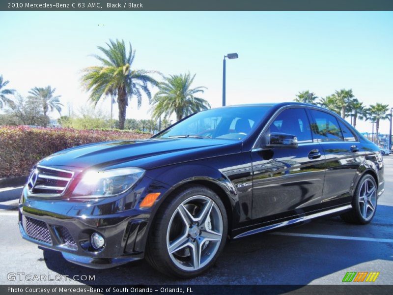 Front 3/4 View of 2010 C 63 AMG