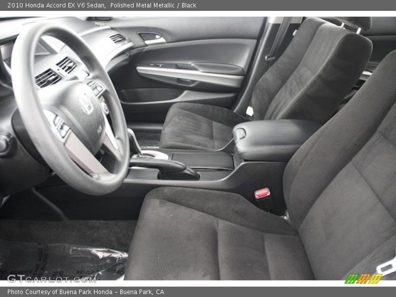 Polished Metal Metallic / Black 2010 Honda Accord EX V6 Sedan