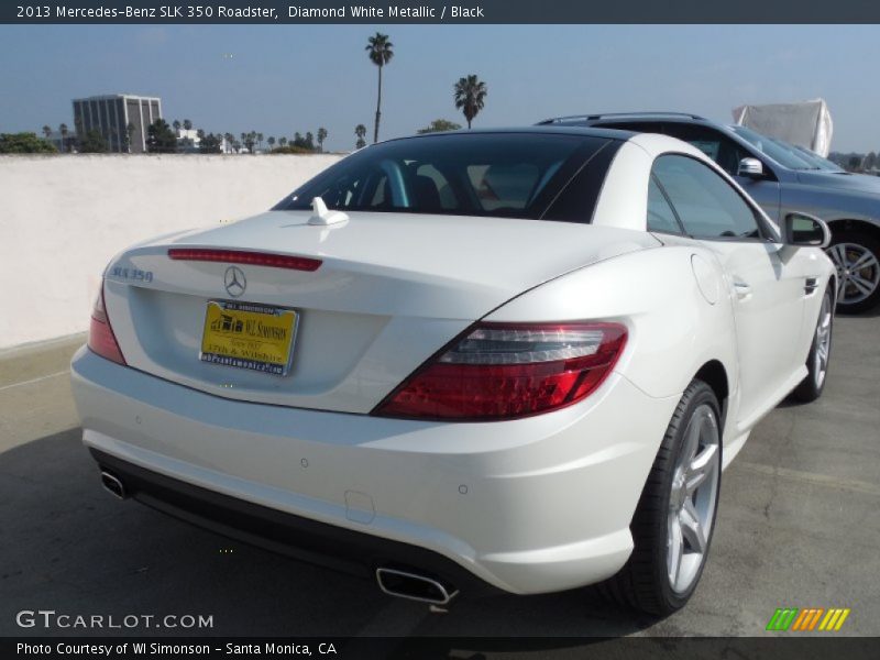 Diamond White Metallic / Black 2013 Mercedes-Benz SLK 350 Roadster