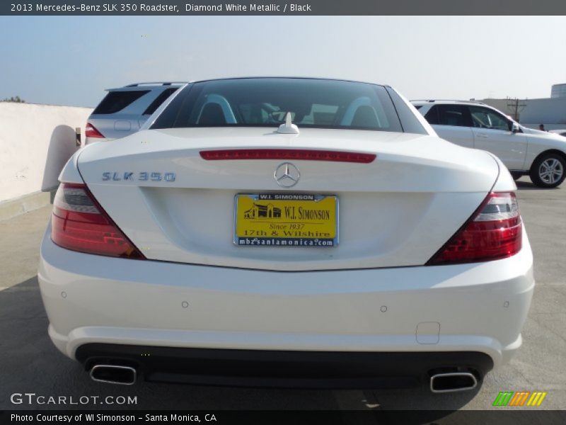 Diamond White Metallic / Black 2013 Mercedes-Benz SLK 350 Roadster
