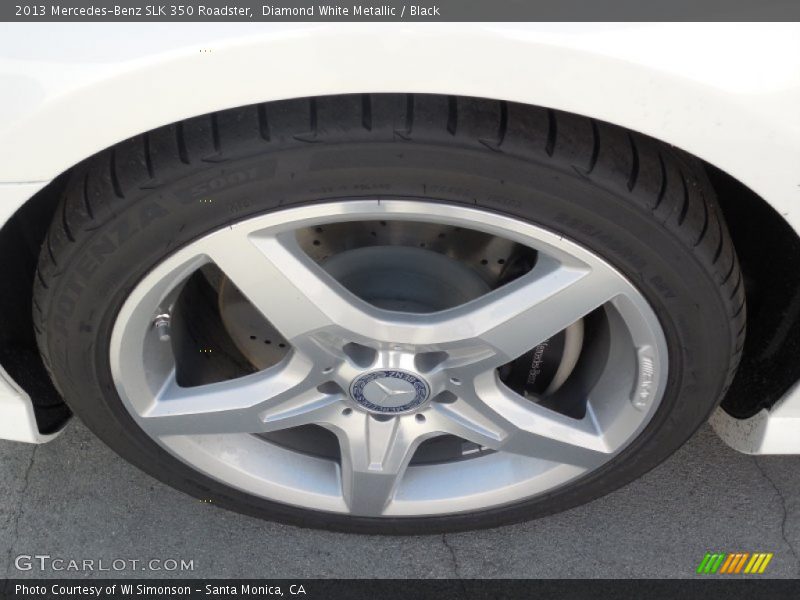 Diamond White Metallic / Black 2013 Mercedes-Benz SLK 350 Roadster