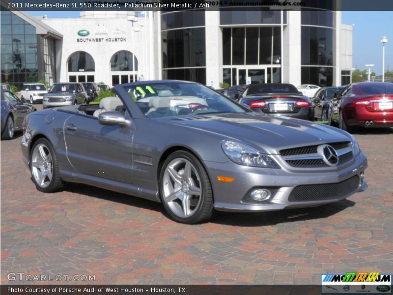 Palladium Silver Metallic / Ash 2011 Mercedes-Benz SL 550 Roadster