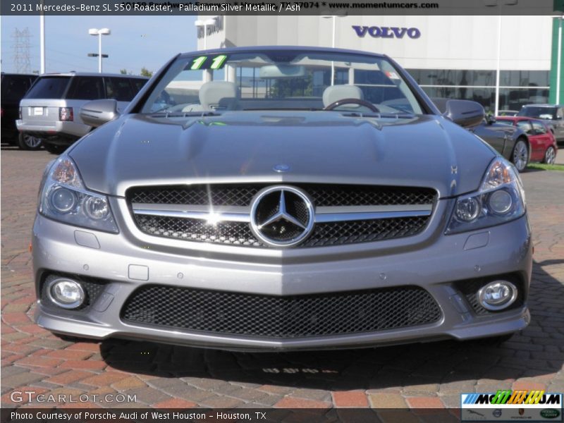 Palladium Silver Metallic / Ash 2011 Mercedes-Benz SL 550 Roadster
