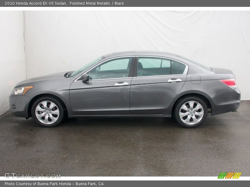 Polished Metal Metallic / Black 2010 Honda Accord EX V6 Sedan