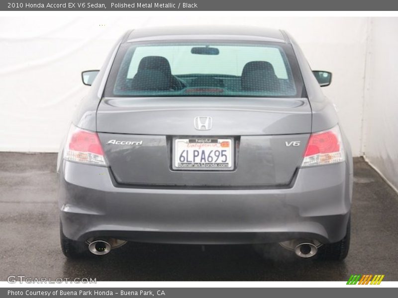 Polished Metal Metallic / Black 2010 Honda Accord EX V6 Sedan