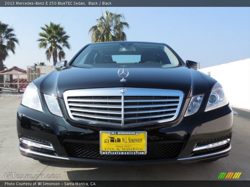 Black / Black 2013 Mercedes-Benz E 350 BlueTEC Sedan