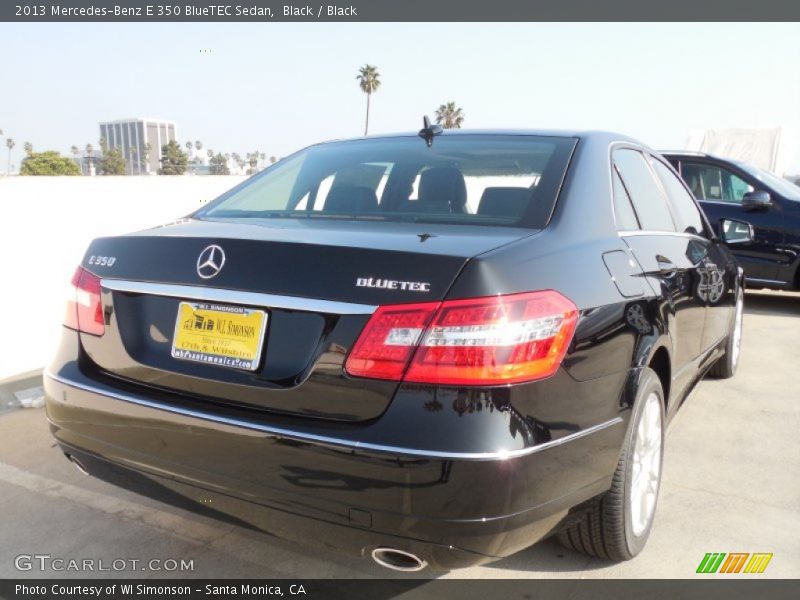 Black / Black 2013 Mercedes-Benz E 350 BlueTEC Sedan