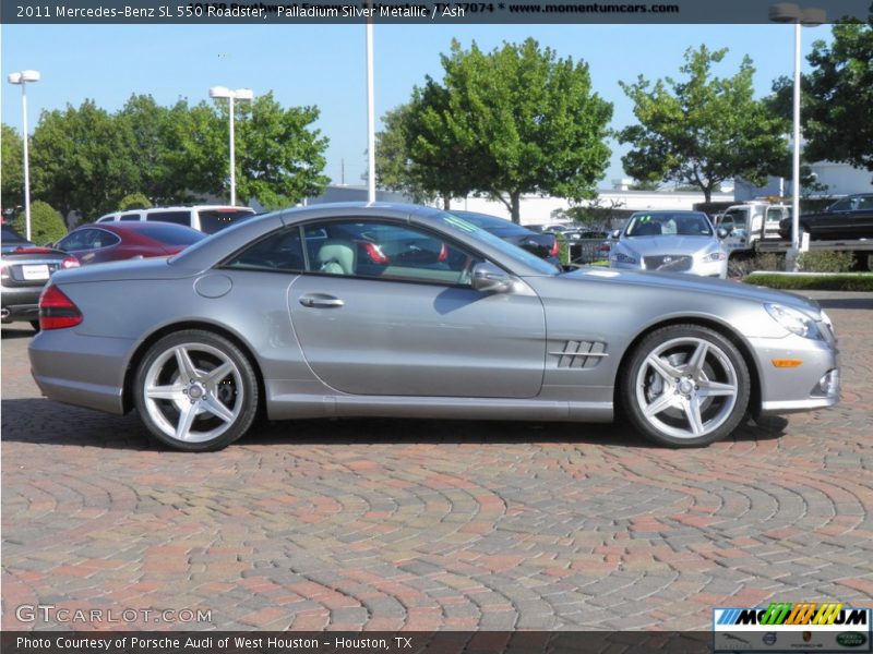 Palladium Silver Metallic / Ash 2011 Mercedes-Benz SL 550 Roadster