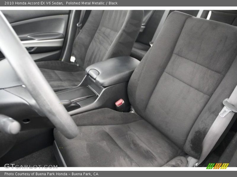 Polished Metal Metallic / Black 2010 Honda Accord EX V6 Sedan