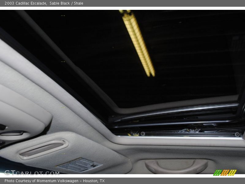 Sable Black / Shale 2003 Cadillac Escalade