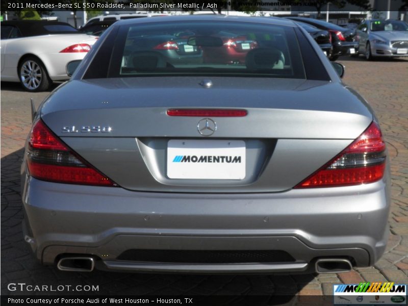 Palladium Silver Metallic / Ash 2011 Mercedes-Benz SL 550 Roadster