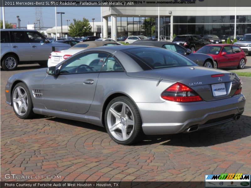 Palladium Silver Metallic / Ash 2011 Mercedes-Benz SL 550 Roadster