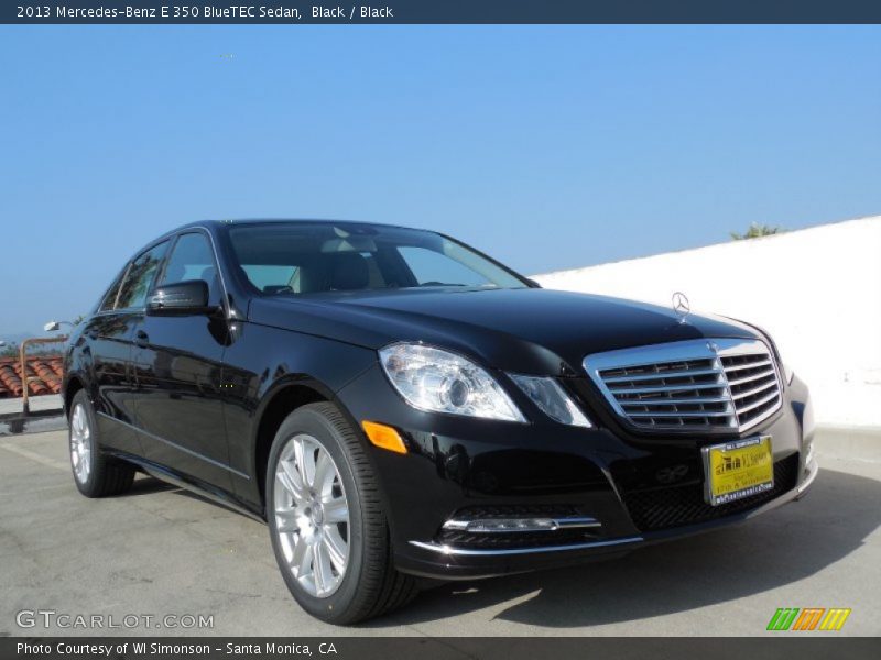 Black / Black 2013 Mercedes-Benz E 350 BlueTEC Sedan