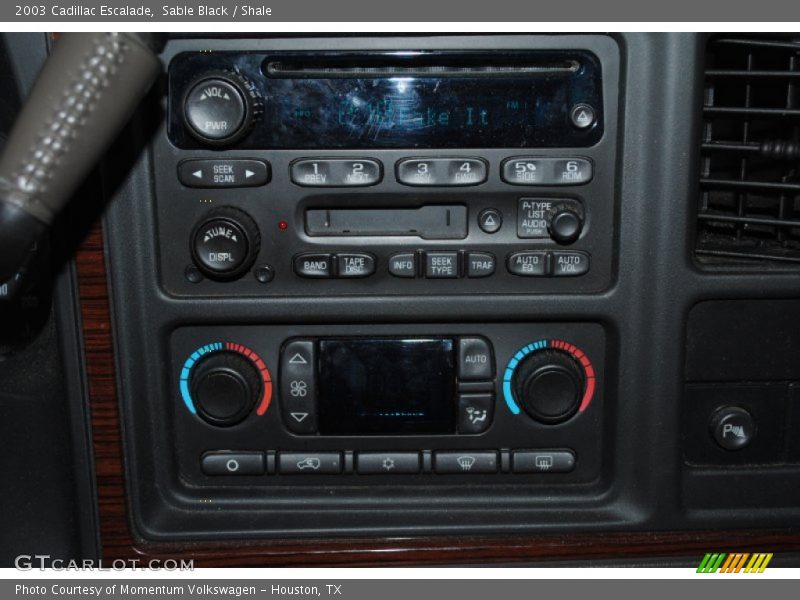 Sable Black / Shale 2003 Cadillac Escalade