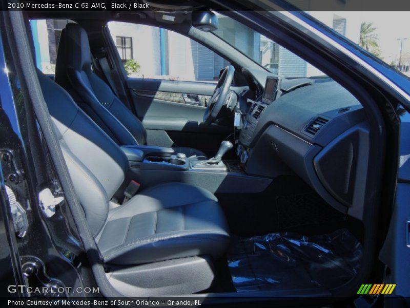 Black / Black 2010 Mercedes-Benz C 63 AMG