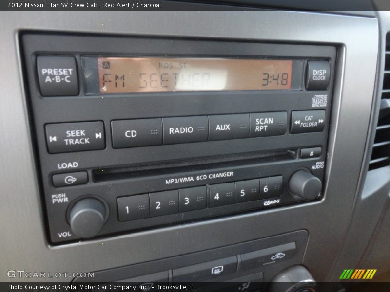 Red Alert / Charcoal 2012 Nissan Titan SV Crew Cab