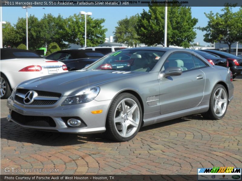 Palladium Silver Metallic / Ash 2011 Mercedes-Benz SL 550 Roadster