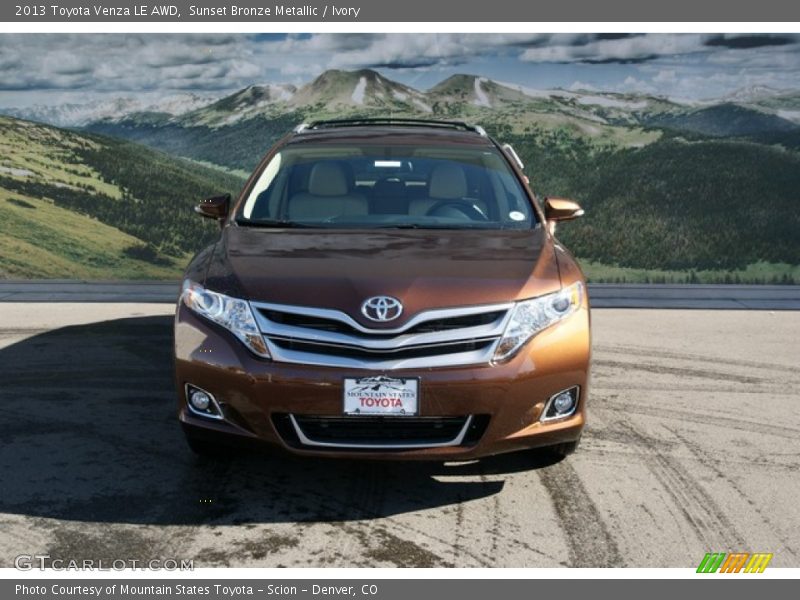 Sunset Bronze Metallic / Ivory 2013 Toyota Venza LE AWD