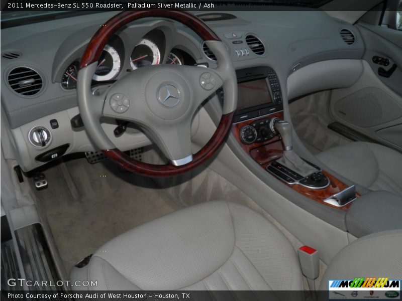 Palladium Silver Metallic / Ash 2011 Mercedes-Benz SL 550 Roadster