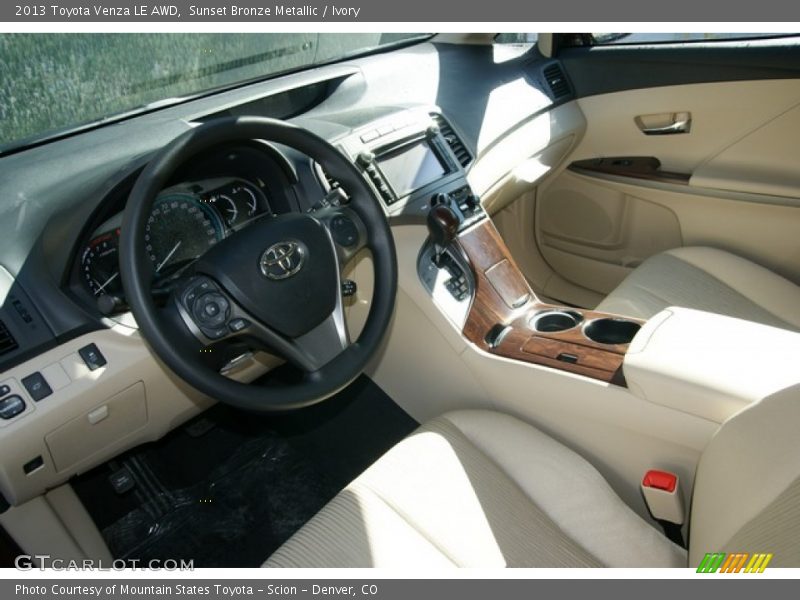 Sunset Bronze Metallic / Ivory 2013 Toyota Venza LE AWD