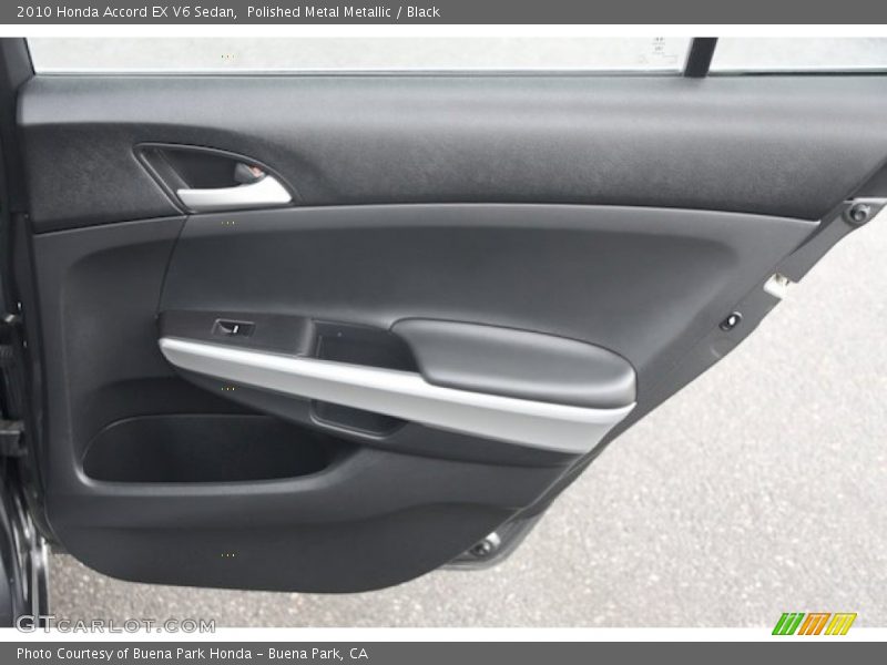 Polished Metal Metallic / Black 2010 Honda Accord EX V6 Sedan
