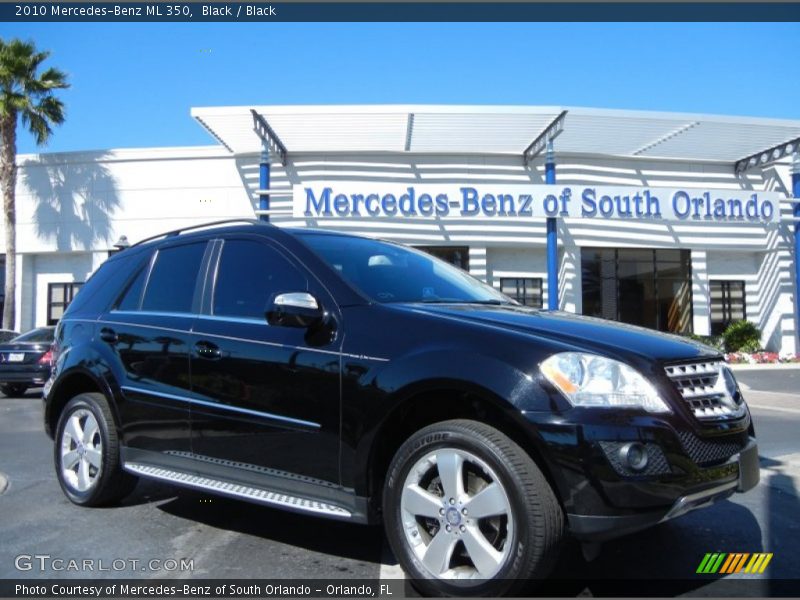Black / Black 2010 Mercedes-Benz ML 350