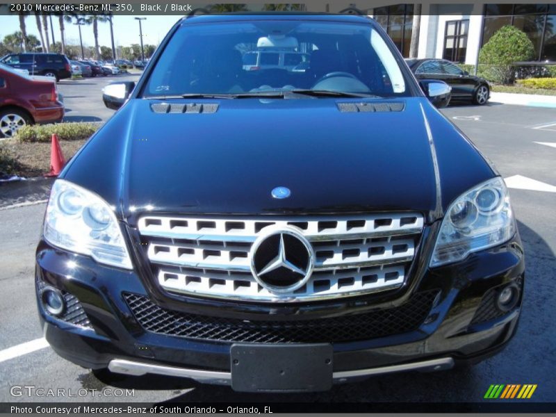 Black / Black 2010 Mercedes-Benz ML 350