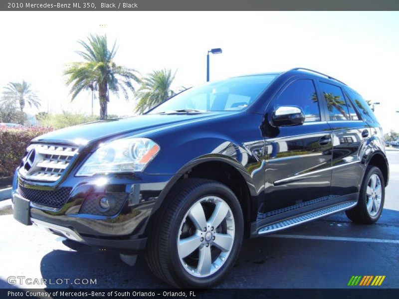 Black / Black 2010 Mercedes-Benz ML 350