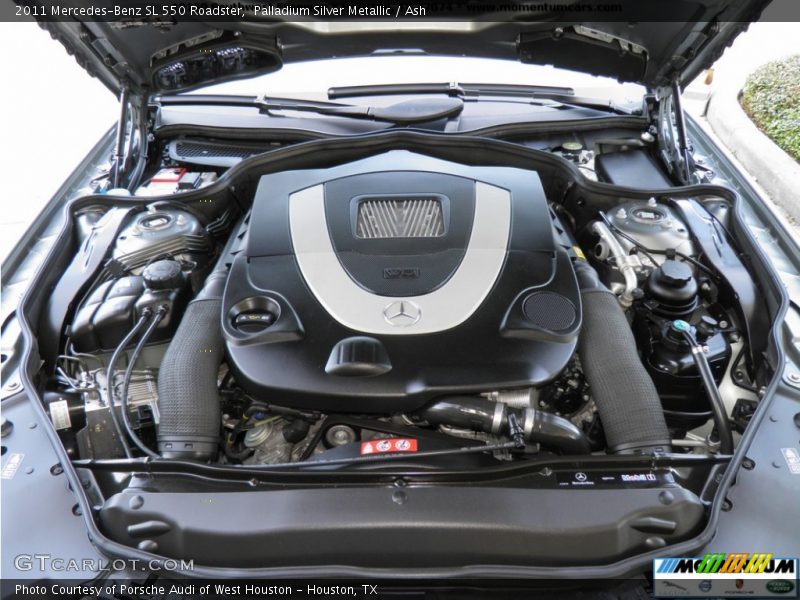 Palladium Silver Metallic / Ash 2011 Mercedes-Benz SL 550 Roadster