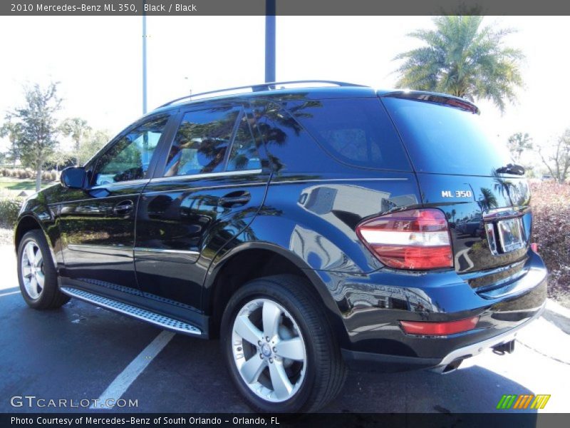 Black / Black 2010 Mercedes-Benz ML 350