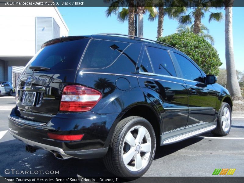Black / Black 2010 Mercedes-Benz ML 350