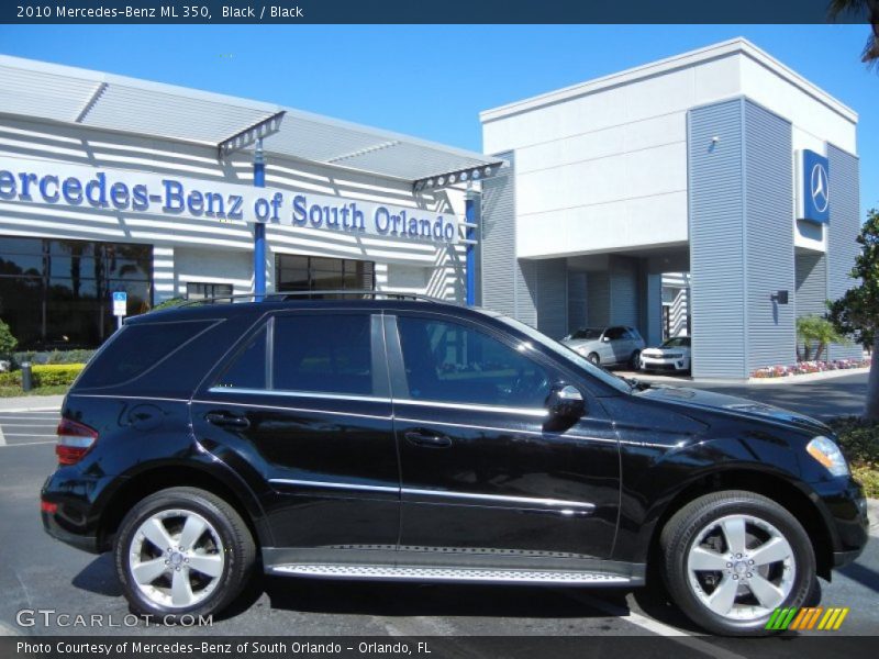 Black / Black 2010 Mercedes-Benz ML 350